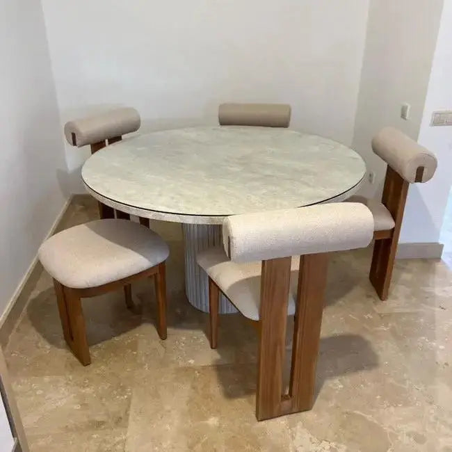 Chaise en Bois BETTY - 50 x 49 cm Hawali Home