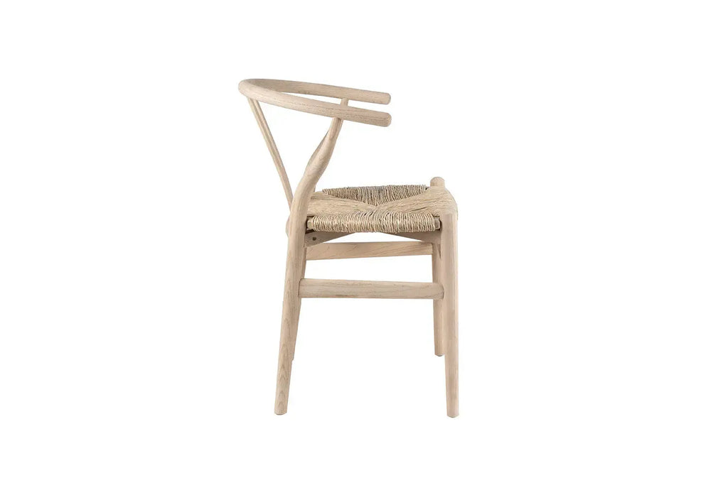 Chaise en Bois avec Assise Tissé ELIA - 55 x 52.5cm Rousseau