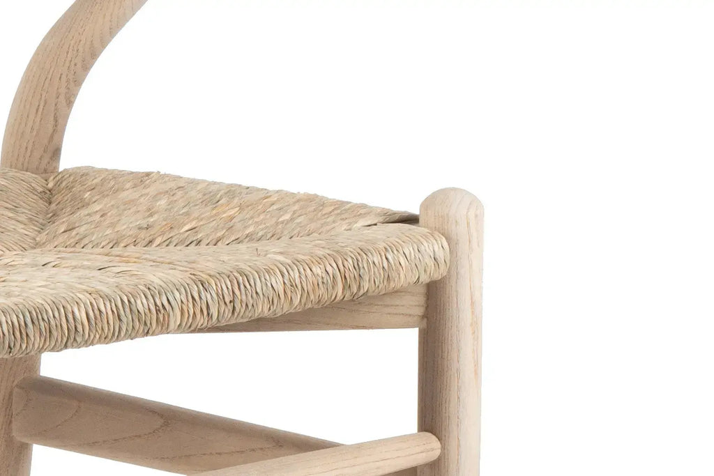 Chaise en Bois avec Assise Tissé ELIA - 55 x 52.5cm Rousseau