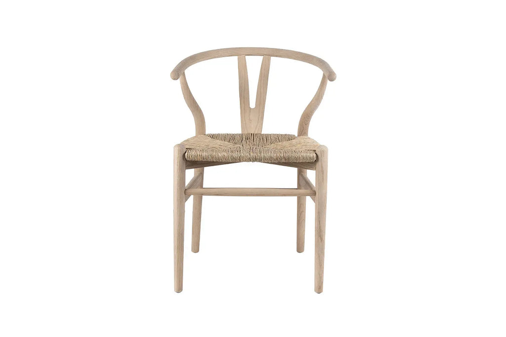 Chaise en Bois d'Orme avec l'Assise Tissé ELIA - 55 x 52.5cm Rousseau