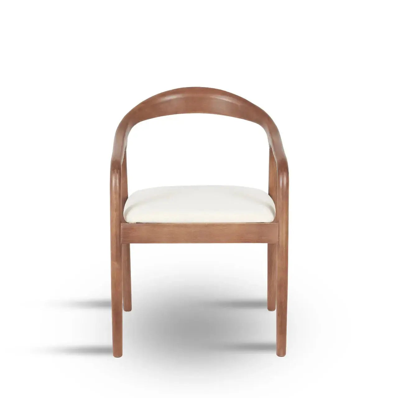 Chaise en Bois d'hévéa LINA avec tissu velours antitache - 50.5 x 47.5 cm Hawali Home