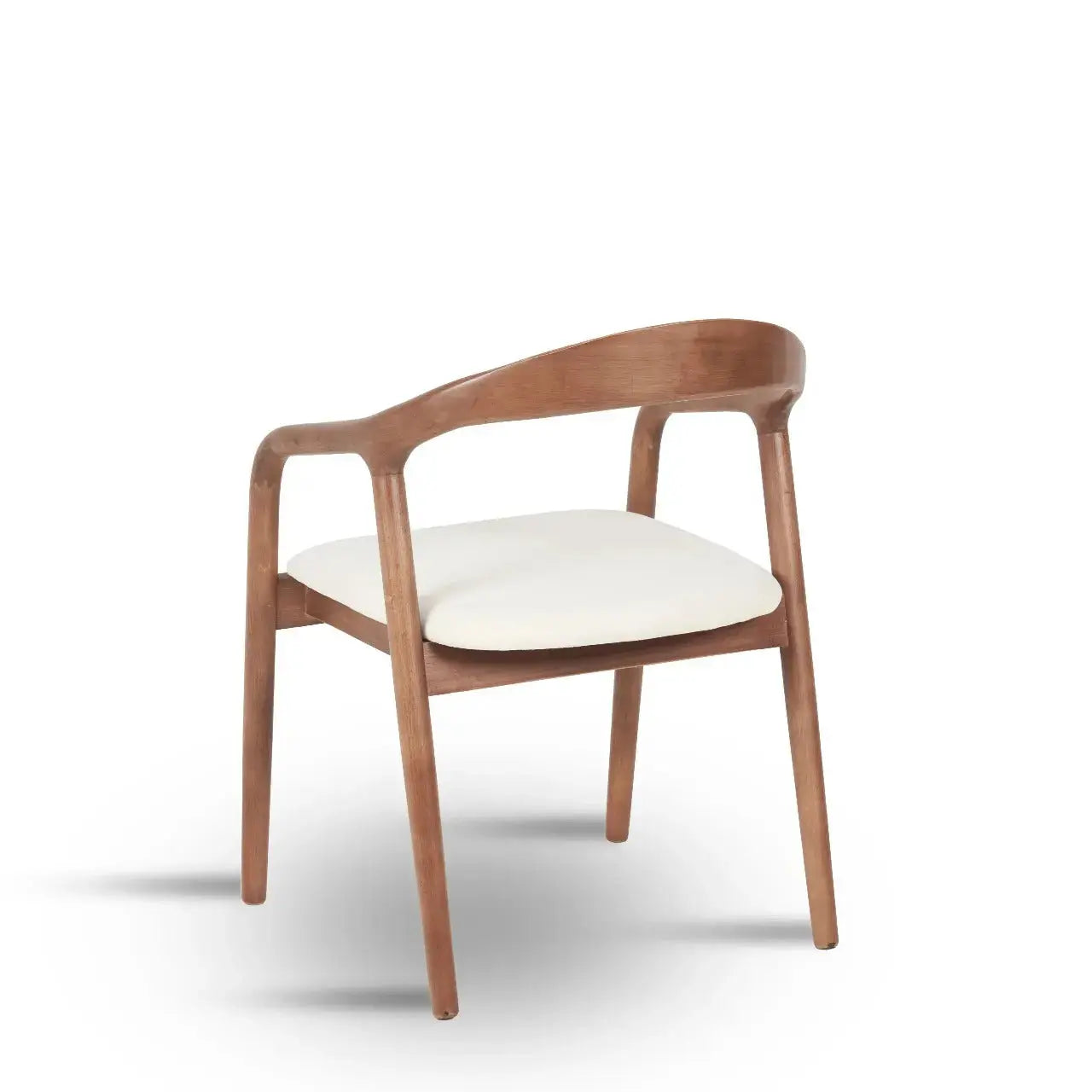 Chaise en Bois d'hévéa LINA avec tissu velours antitache - 50.5 x 47.5 cm Hawali Home