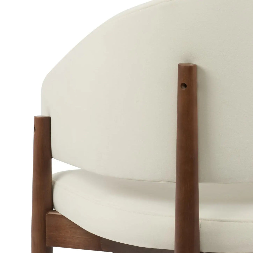 Chaise en bois d’hévéa VANIA - 61 x 55 cm Hawali Home