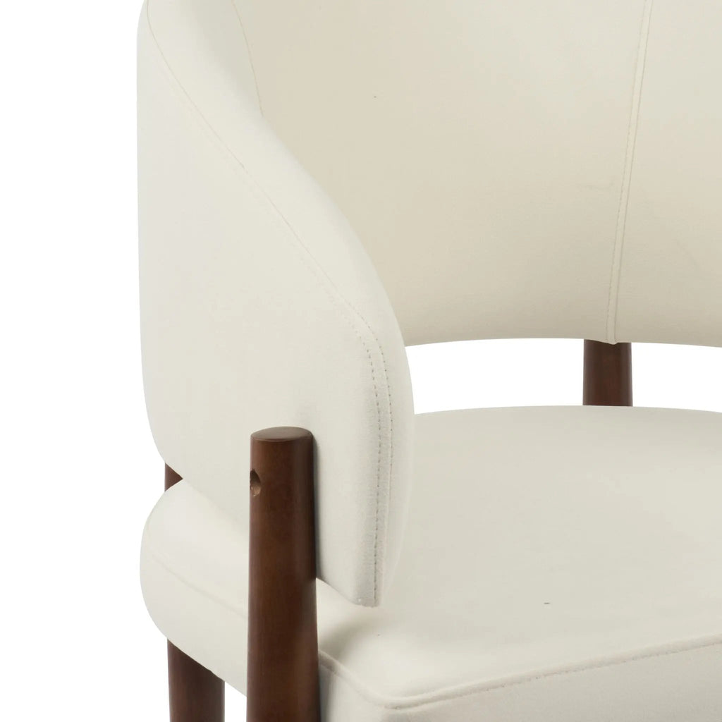 Chaise en bois d’hévéa VANIA - 61 x 55 cm Hawali Home