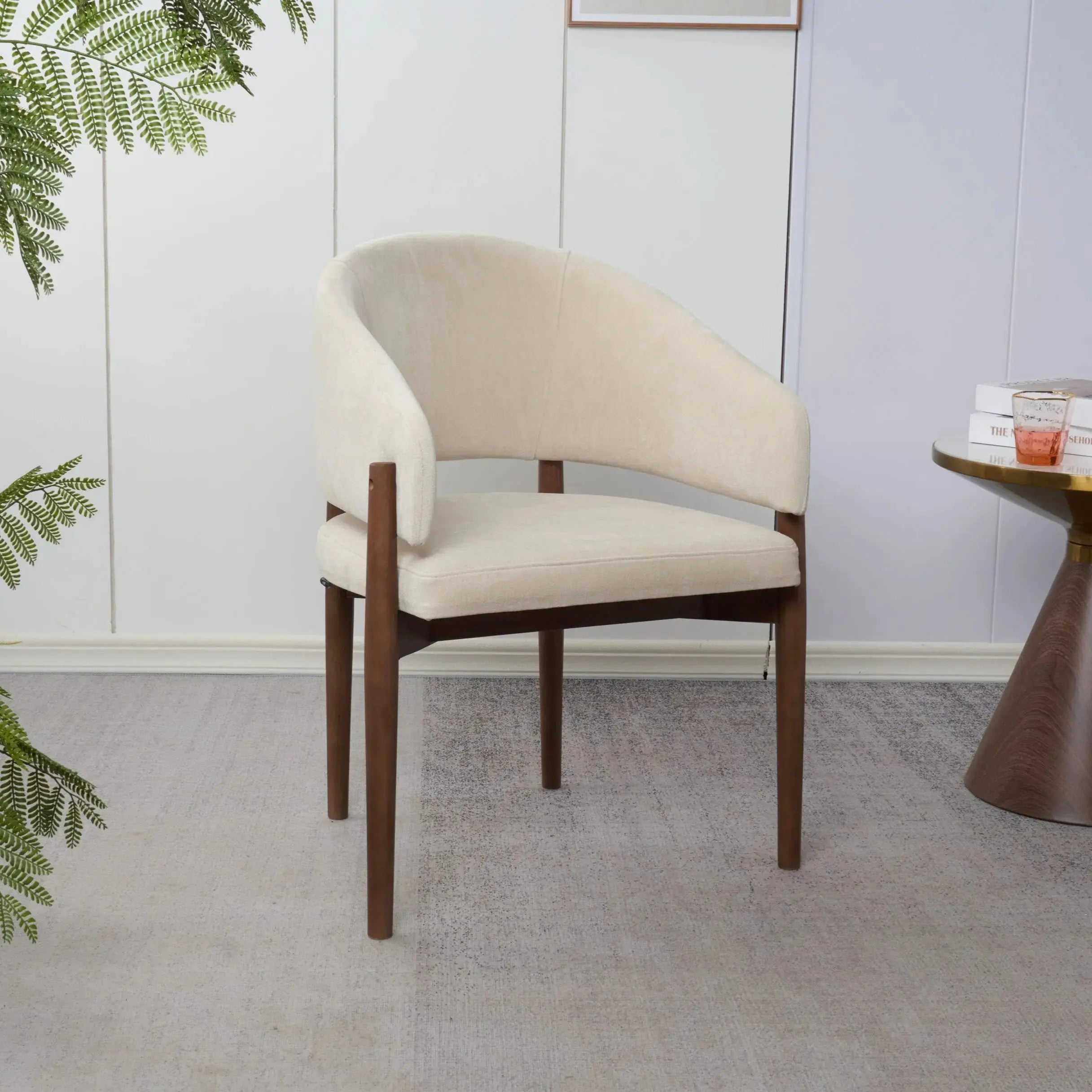 Chaise en bois d’hévéa VANIA - 61 x 55 cm Hawali Home