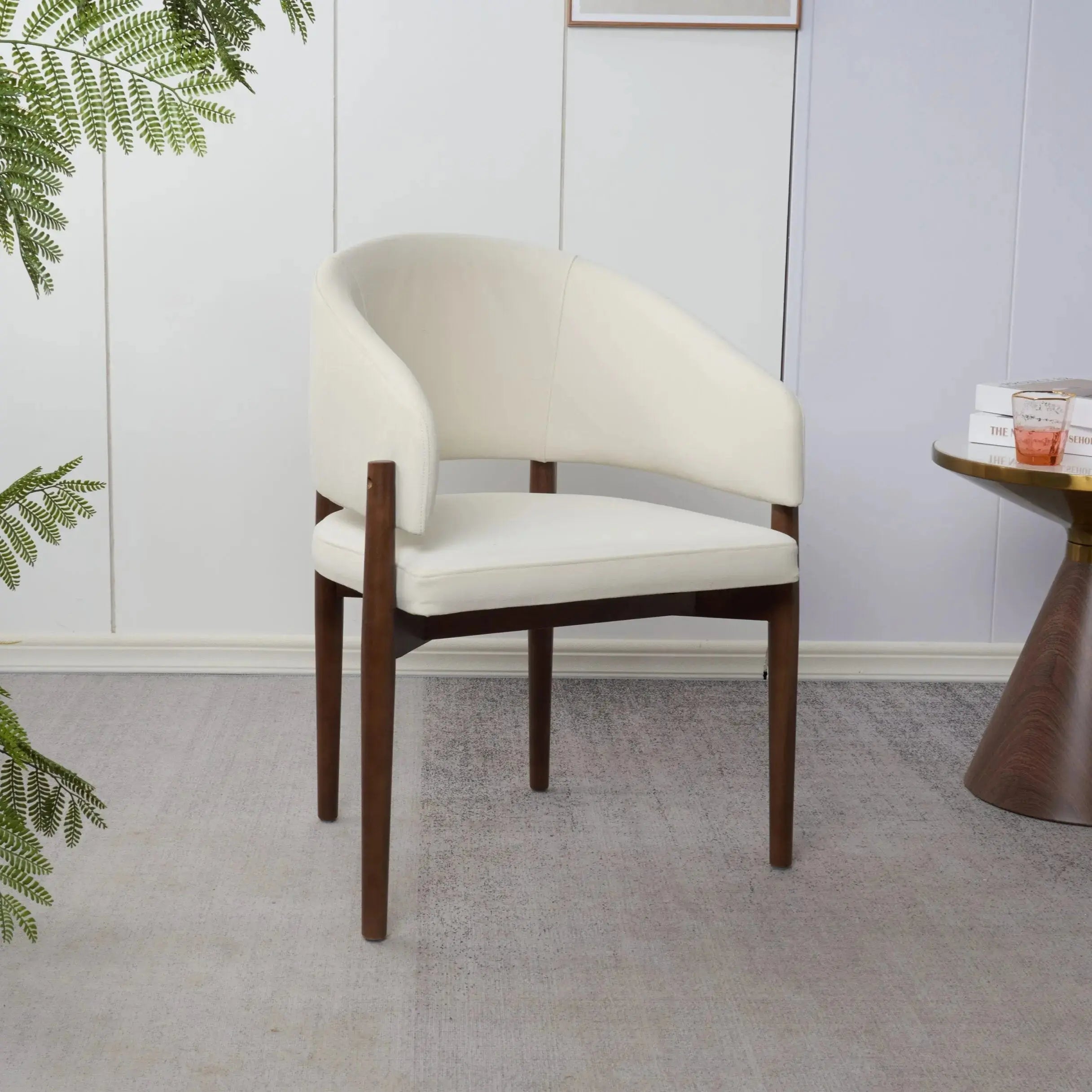 Chaise en bois d’hévéa VANIA - 61 x 55 cm Hawali Home