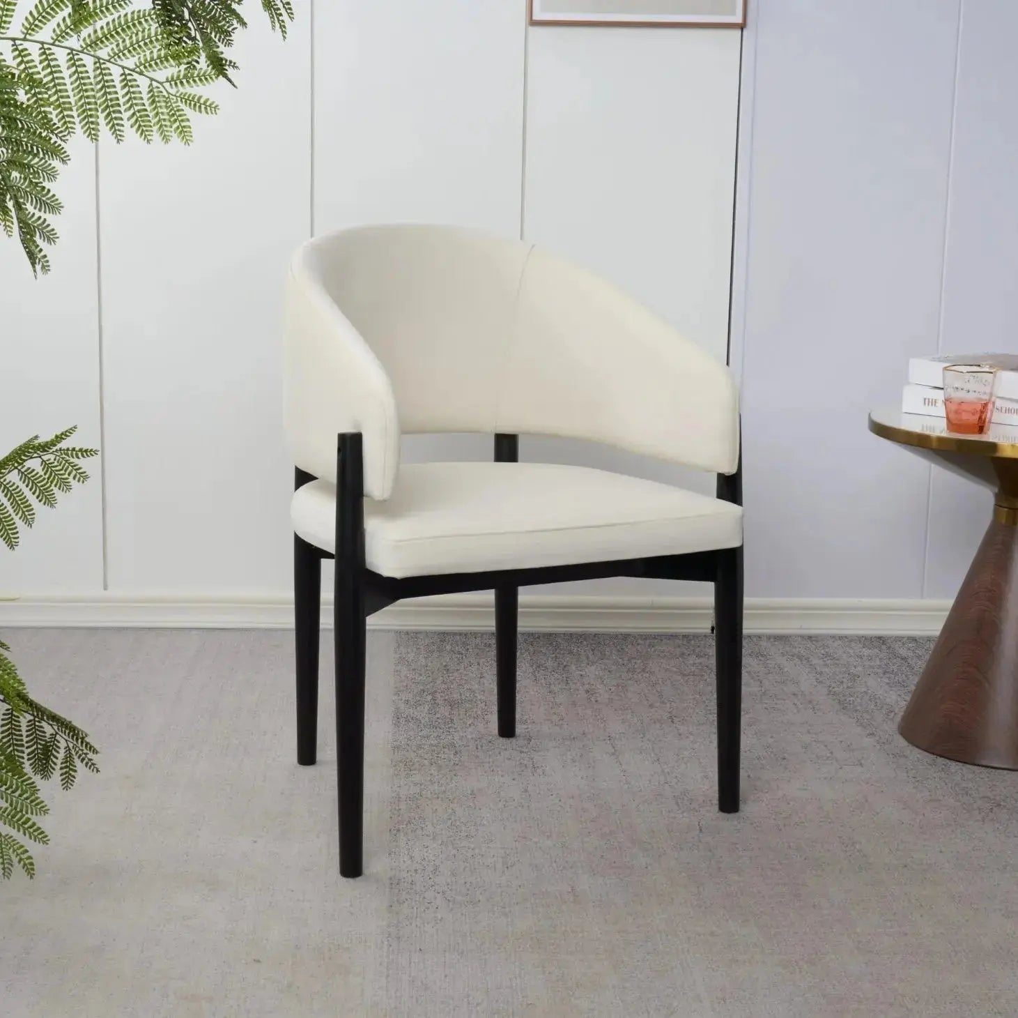 Chaise en bois d’hévéa VANIA - 61 x 55 cm Hawali Home