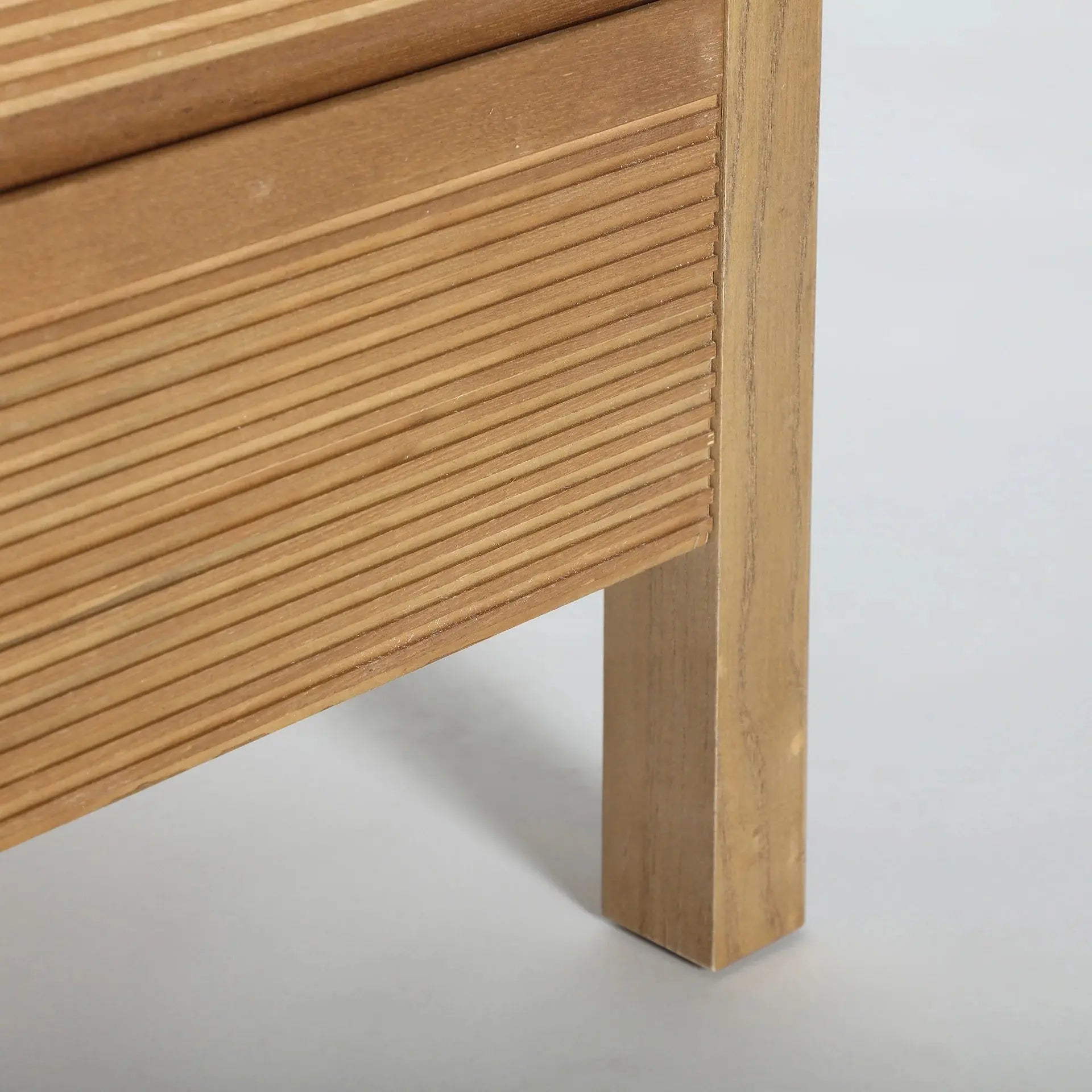 Commode en Bois de Frêne avec Bois MDF Brun COPENHAGUE - 85 x 41 cm KODU