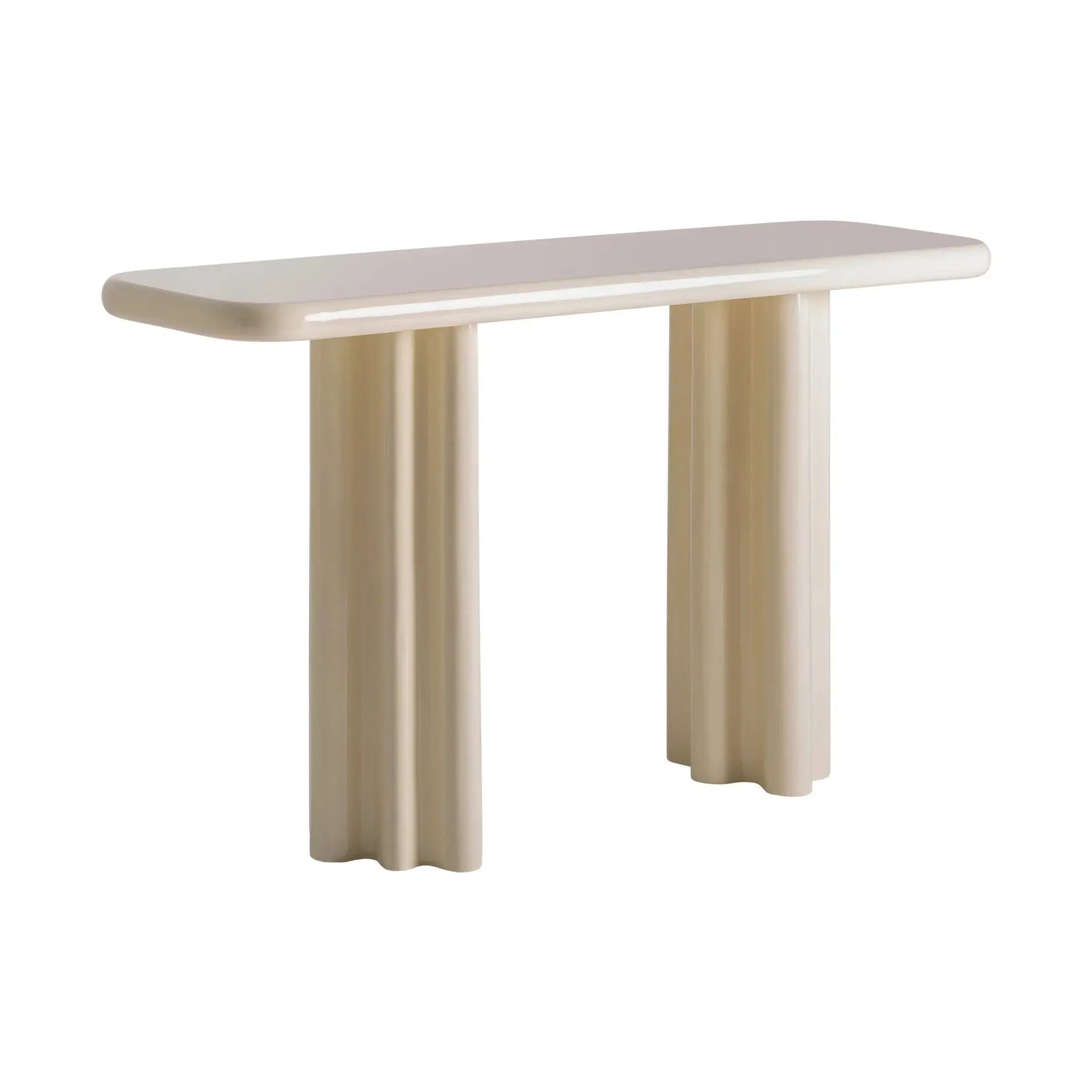 Console de Salon 100% Bois MDF Crème ALBA - 150 x 40 cm KODU