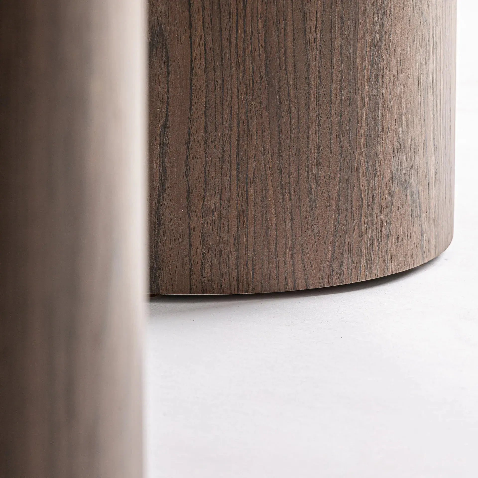 Console de Salon En Bois MDF et Placage de Bois Marron Clair ROOT - 150 x 40 cm KODU