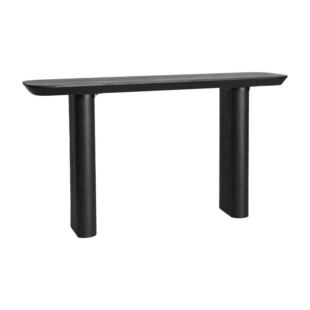 Console en Bois de Sapin Noir Mat ROGNES - 150 x 38 cm KODU