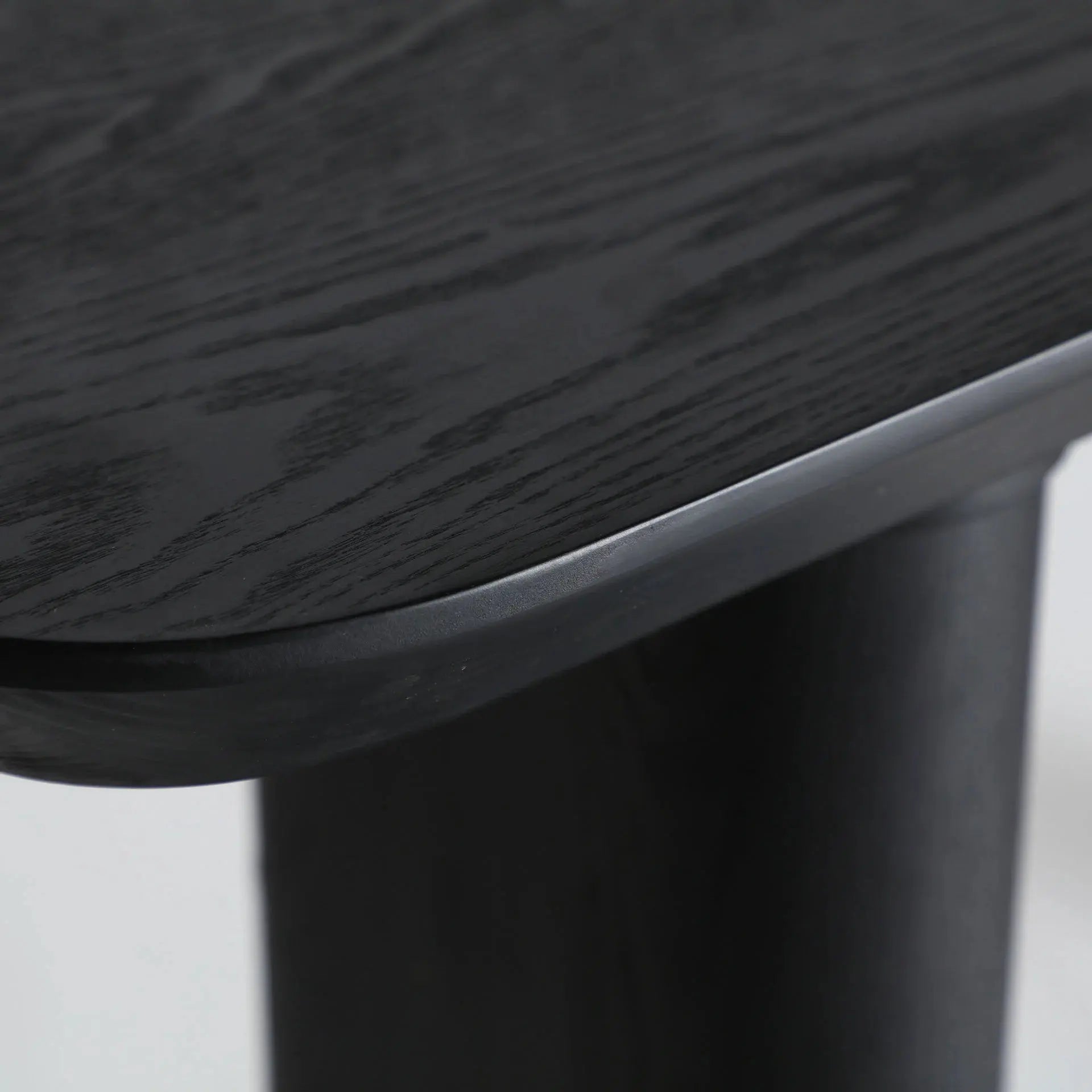 Console en Bois de Sapin Noir Mat ROGNES - 150 x 38 cm KODU