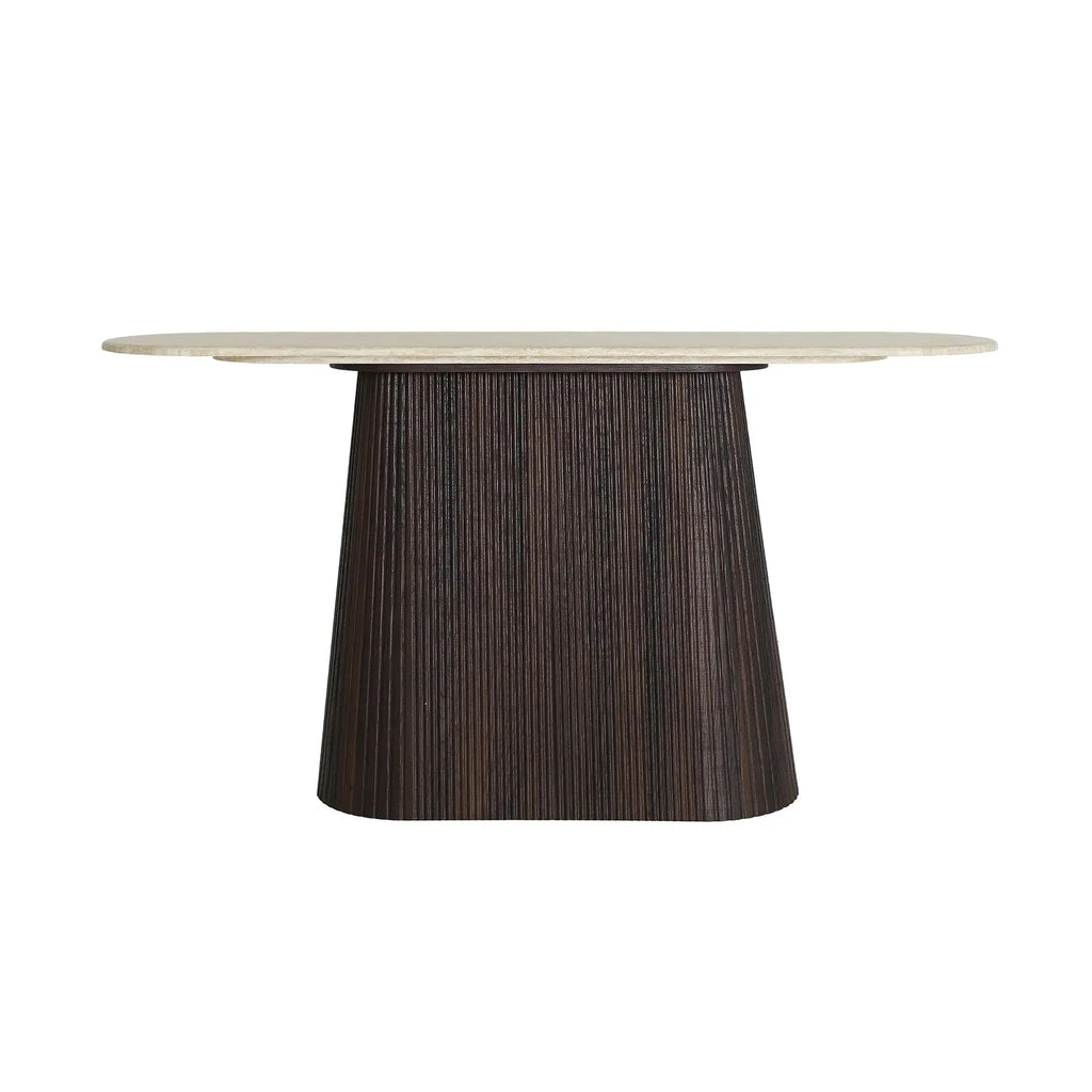 Console en Marbre et Bois VERONA - 150 x 40 cm KODU