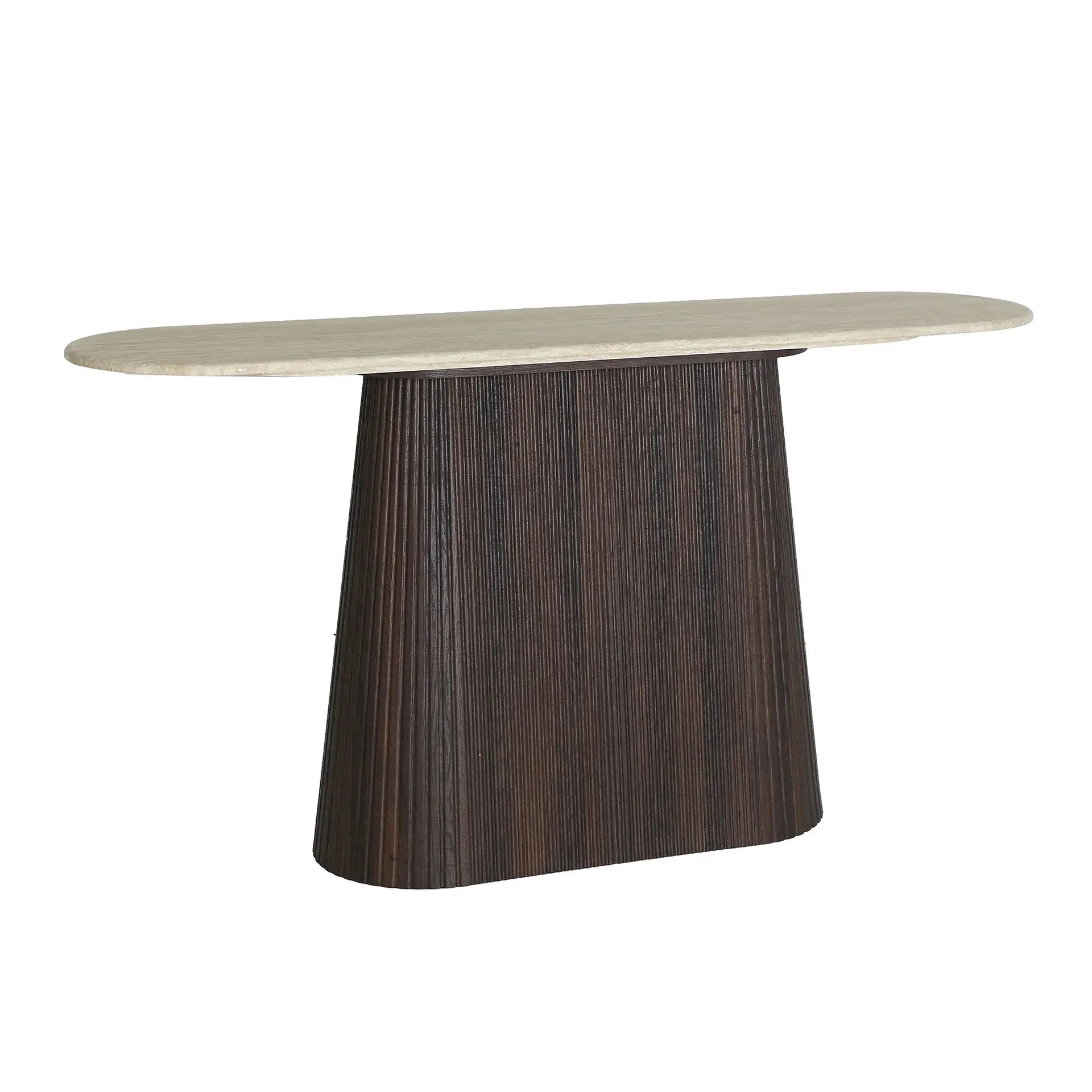 Console en Marbre et Bois VERONA - 150 x 40 cm KODU