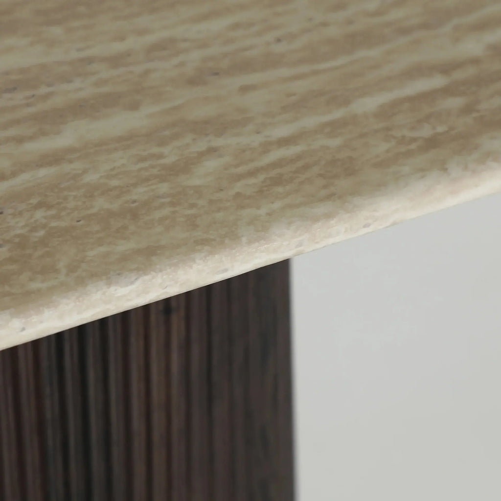 Console en Marbre et Bois VERONA - 150 x 40 cm KODU