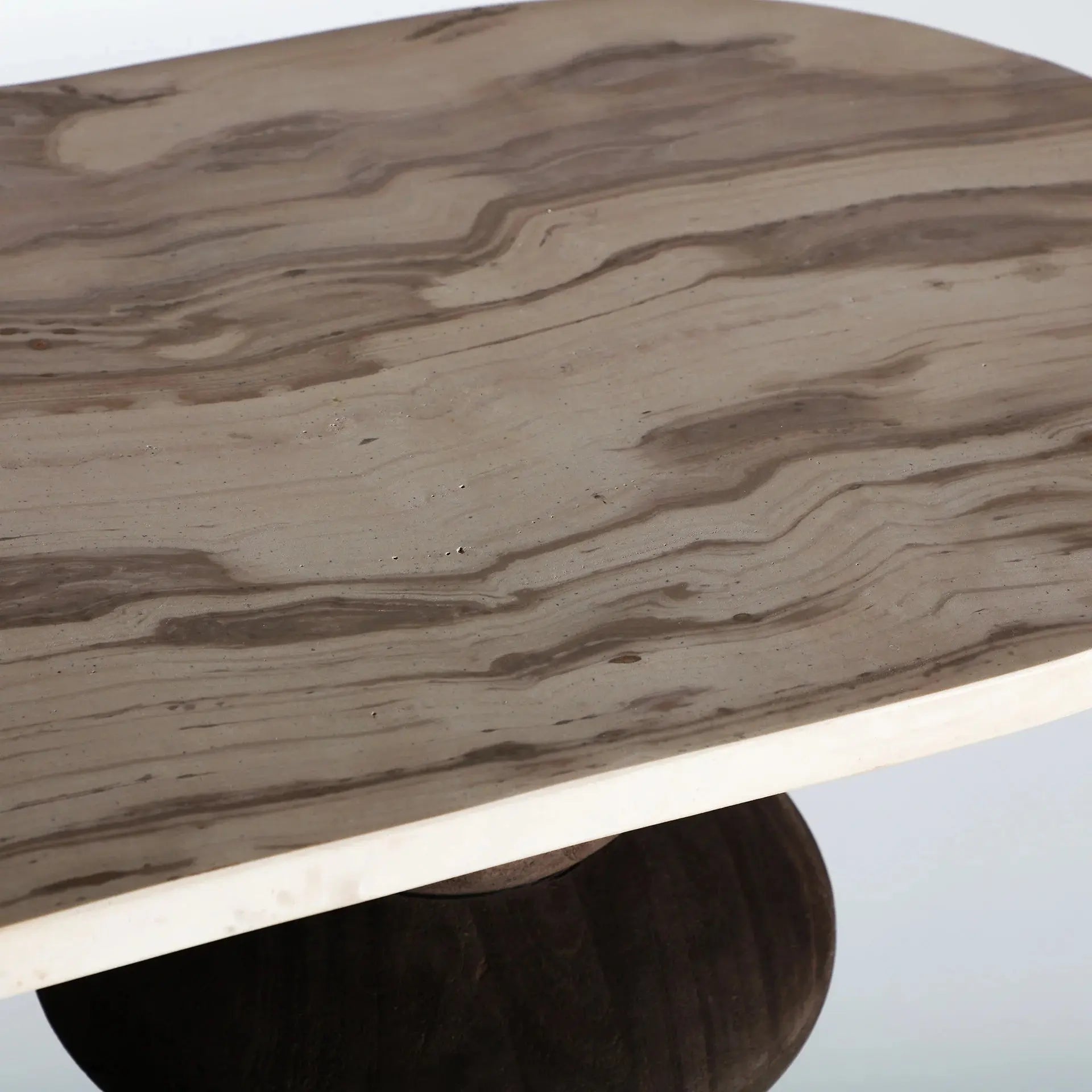 Console en Marbre et Bois de Manguier VRADS - 33 x 133 cm KODU