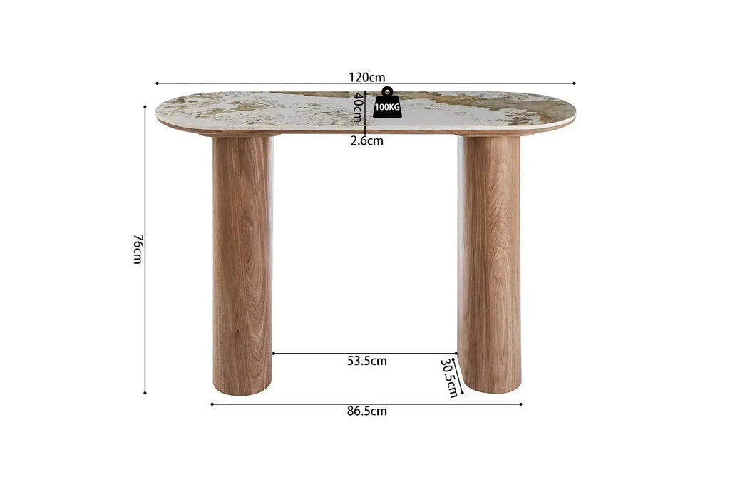 Console en Pierre Frittée SIRA - 120 x 40 cm Rousseau
