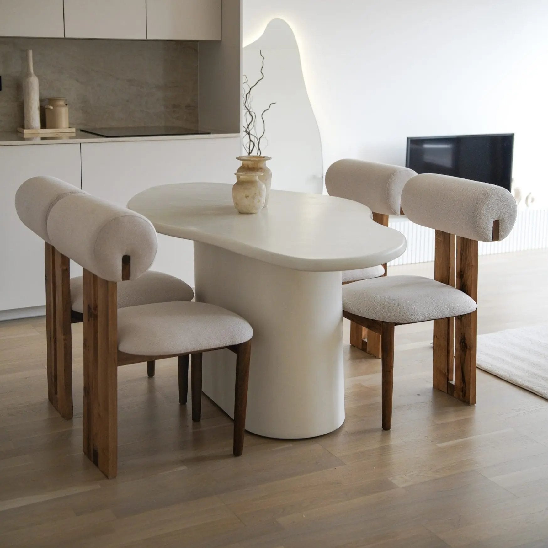 Chaise en Bois BETTY - 50 x 49 cm Hawali Home