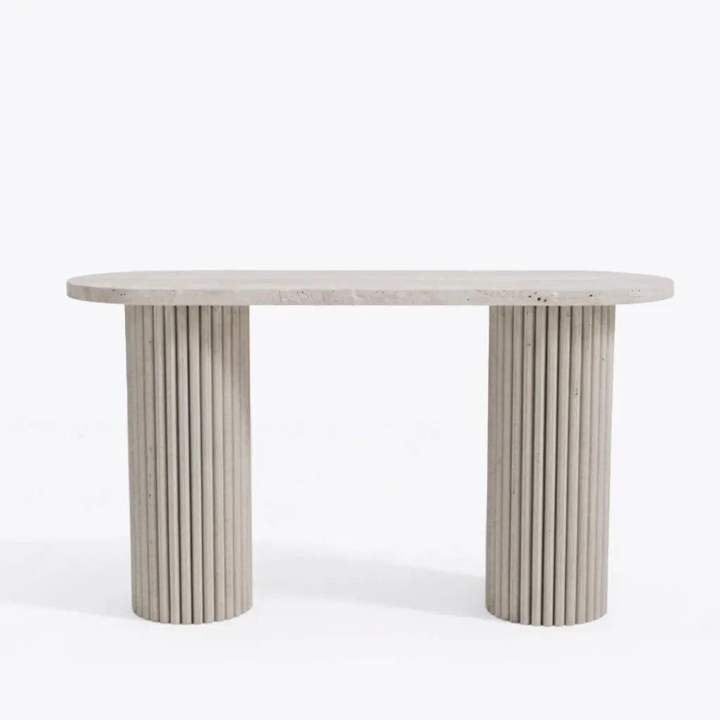 Console en Travertin ESSENCIAL - De 100 à 120 cm Hawali Home