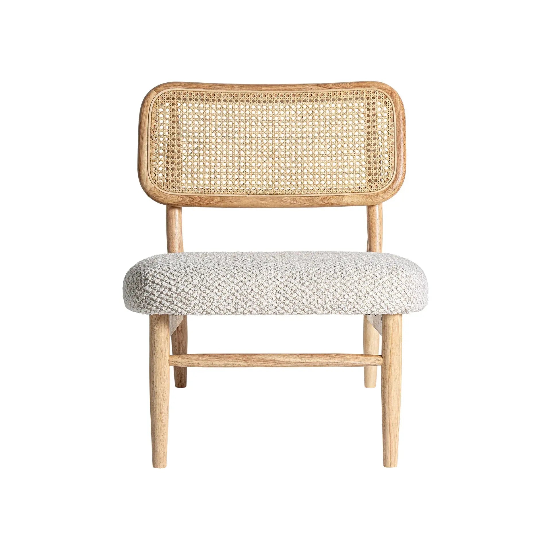 Fauteuil en Rotin Brun GLASSUE - 62 x 70 cm KODU