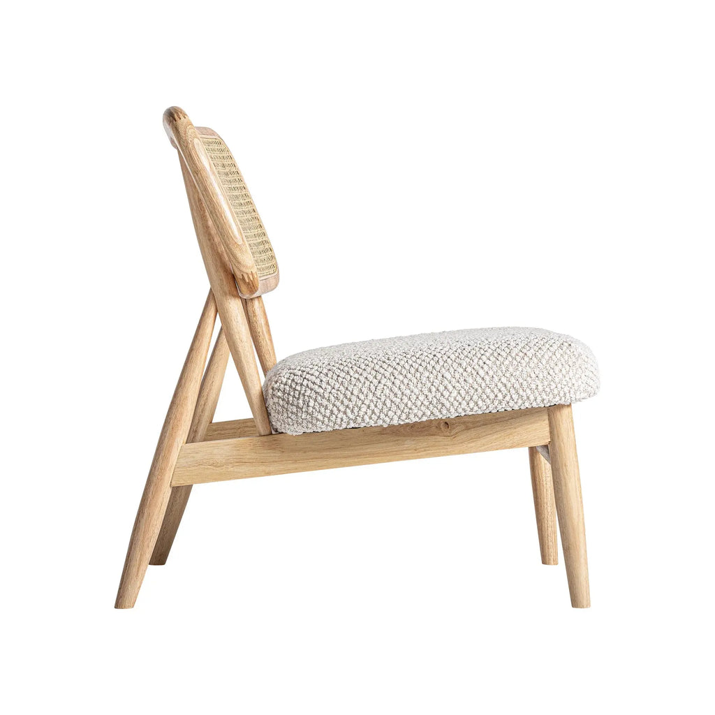 Fauteuil en Rotin Brun GLASSUE - 62 x 70 cm KODU