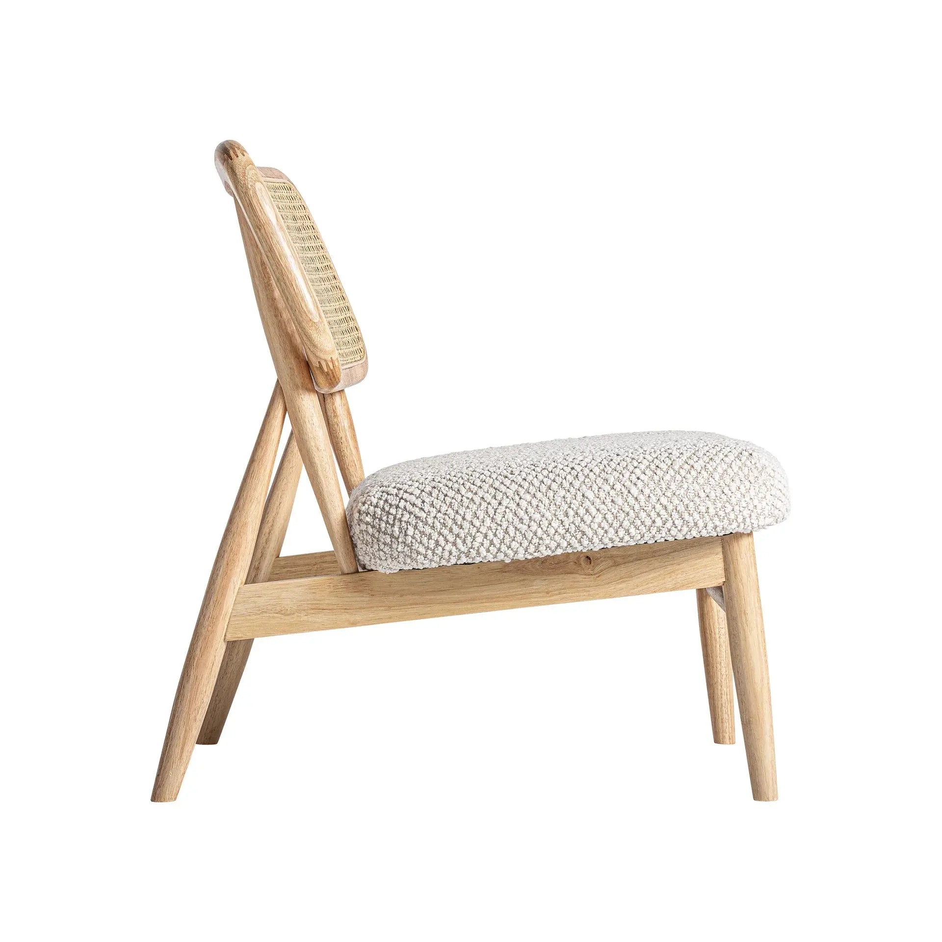 Fauteuil en Rotin Brun GLASSUE - 62 x 70 cm KODU