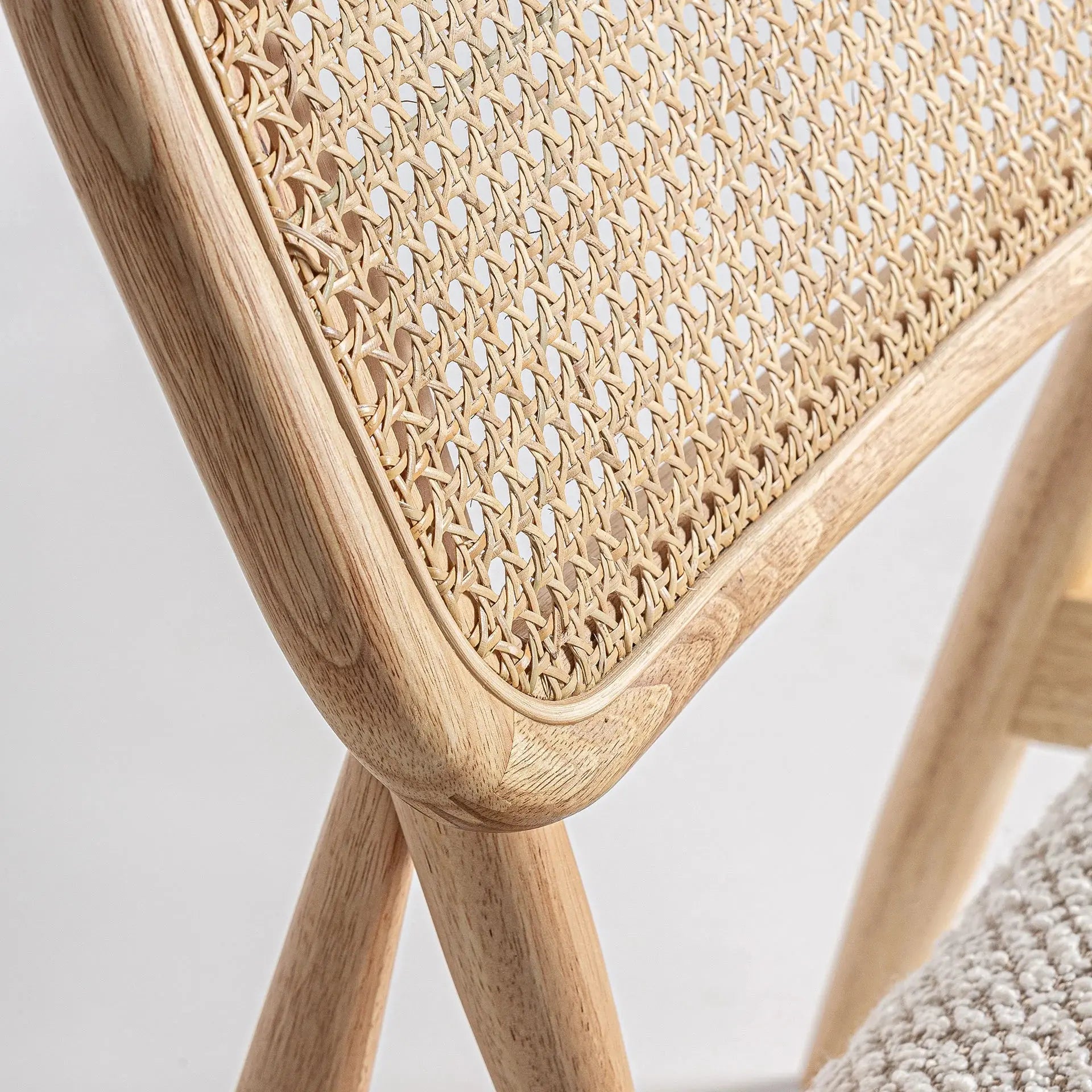 Fauteuil en Rotin Brun GLASSUE - 62 x 70 cm KODU