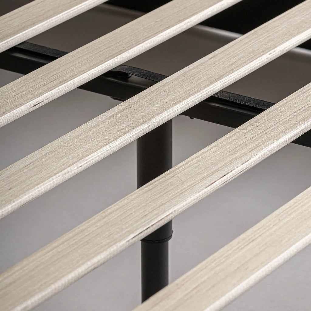 Lit 2 Places Beige NATASHA - 160 x 200 cm KODU