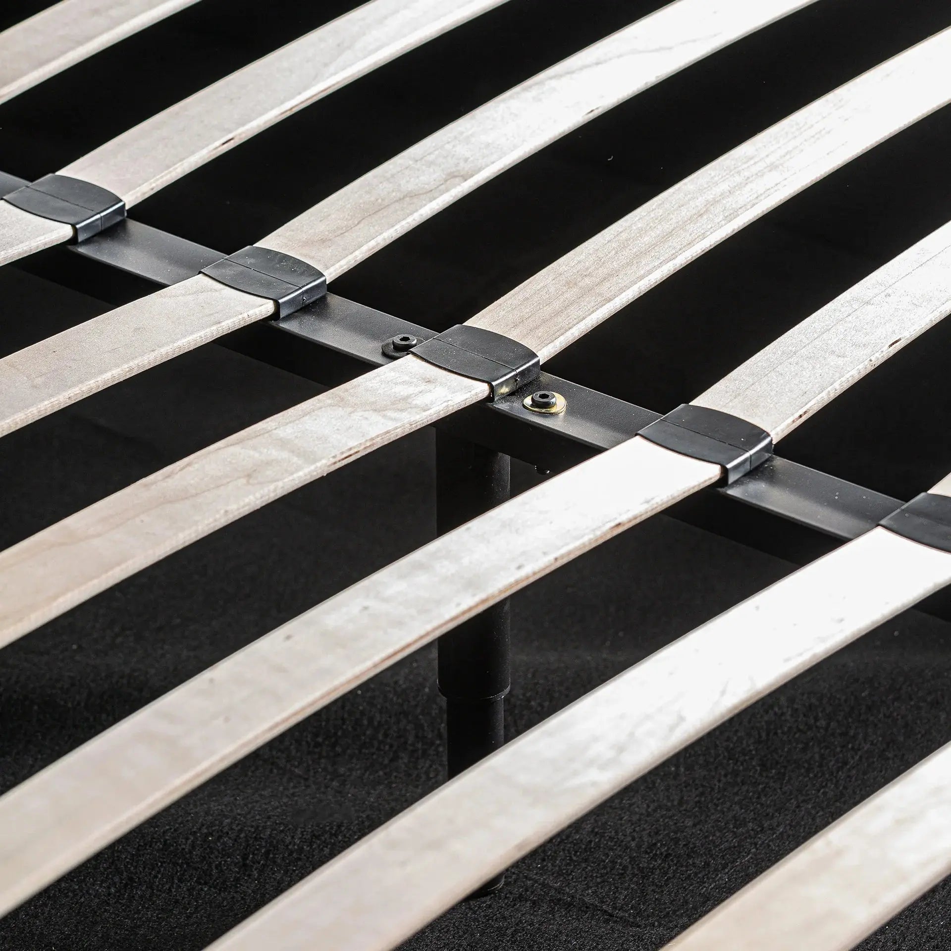 Lit Coffre 2 Places Gris Marbré VERNA - 160 x 200 cm KODU