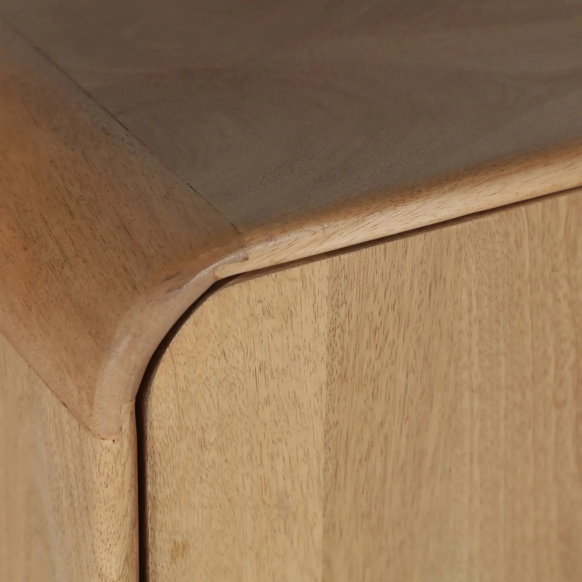 Meuble Tv en Bois de Manguier Brun Clair CANADA - 180 x 40 cm KODU