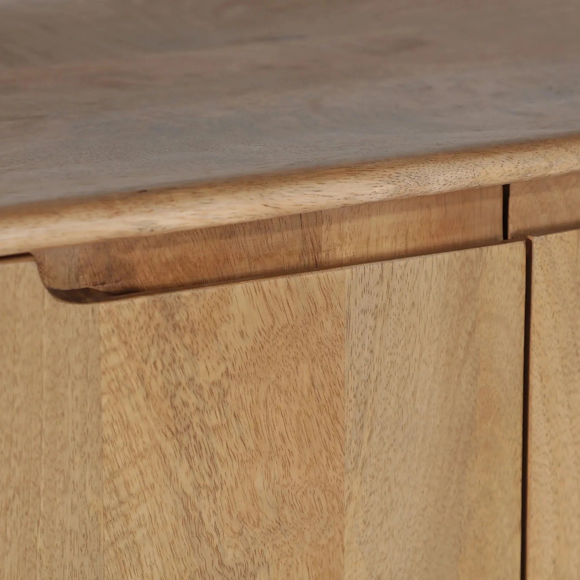 Meuble Tv en Bois de Manguier Brun Clair CANADA - 180 x 40 cm KODU