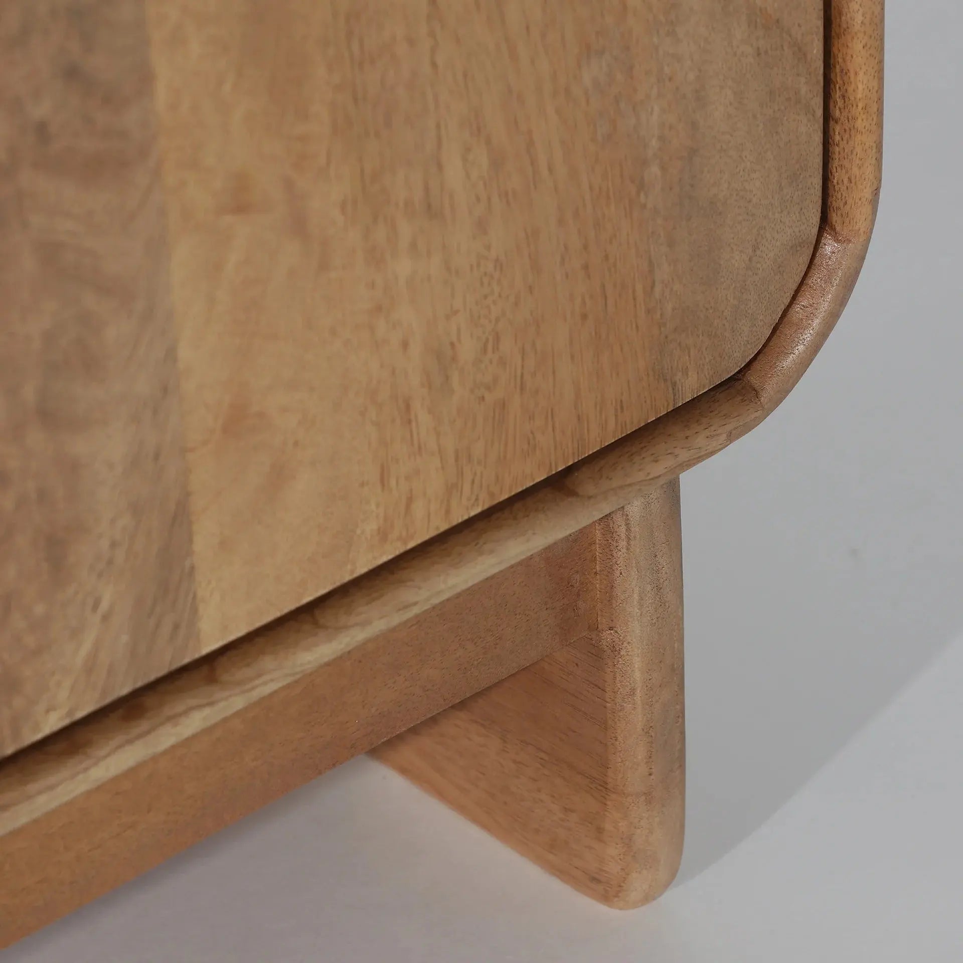Meuble Tv en Bois de Manguier Brun Clair CANADA - 180 x 40 cm KODU
