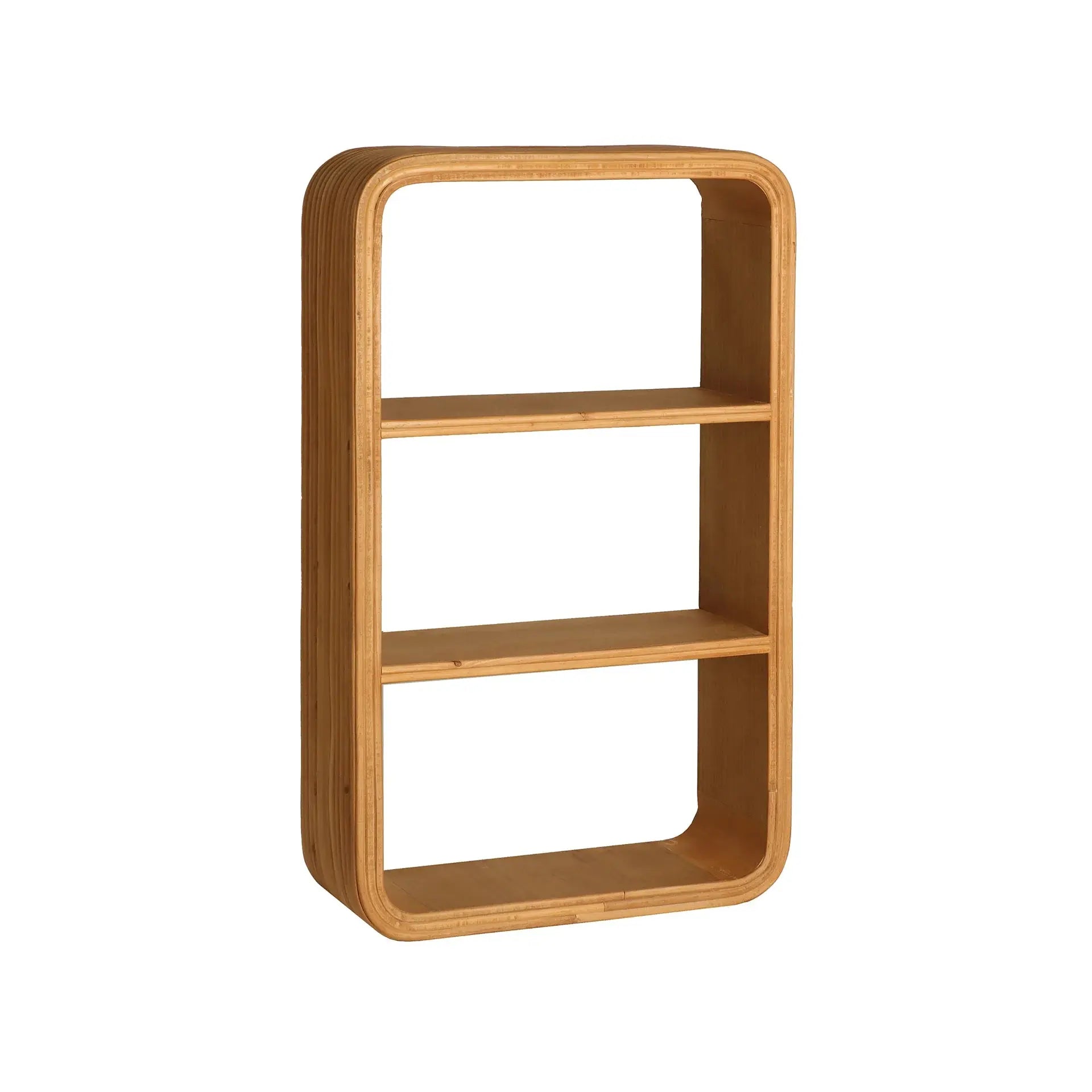 Petite Bibliothèque Murale en Bois de Paulownia SKAGEN - 49 cm KODU