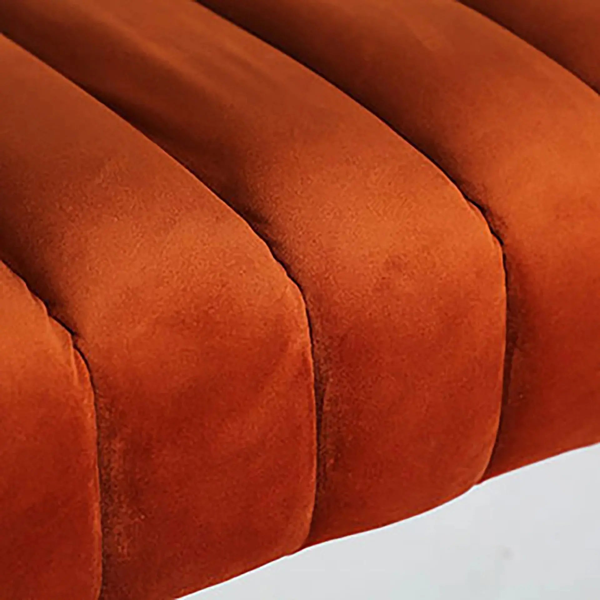 Pied de Lit Pliable en Velours Ambré HALLE - 127 x 43 cm KODU