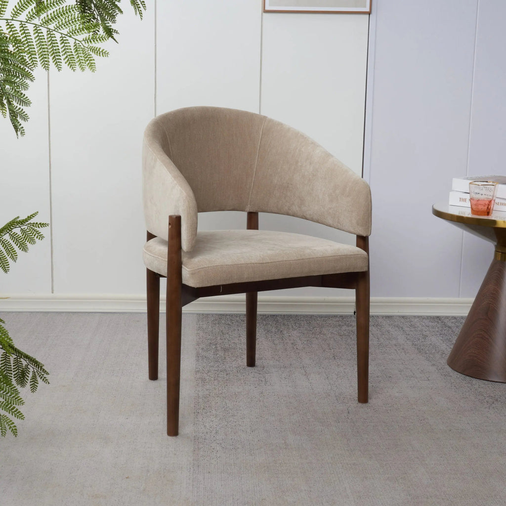 Chaise en bois d’hévéa VANIA - 61 x 55 cm Hawali Home