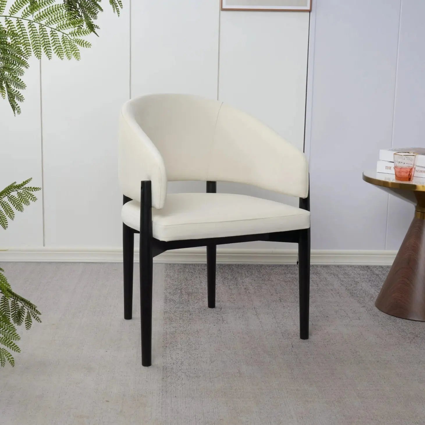 Chaise en bois d’hévéa VANIA - 61 x 55 cm Hawali Home