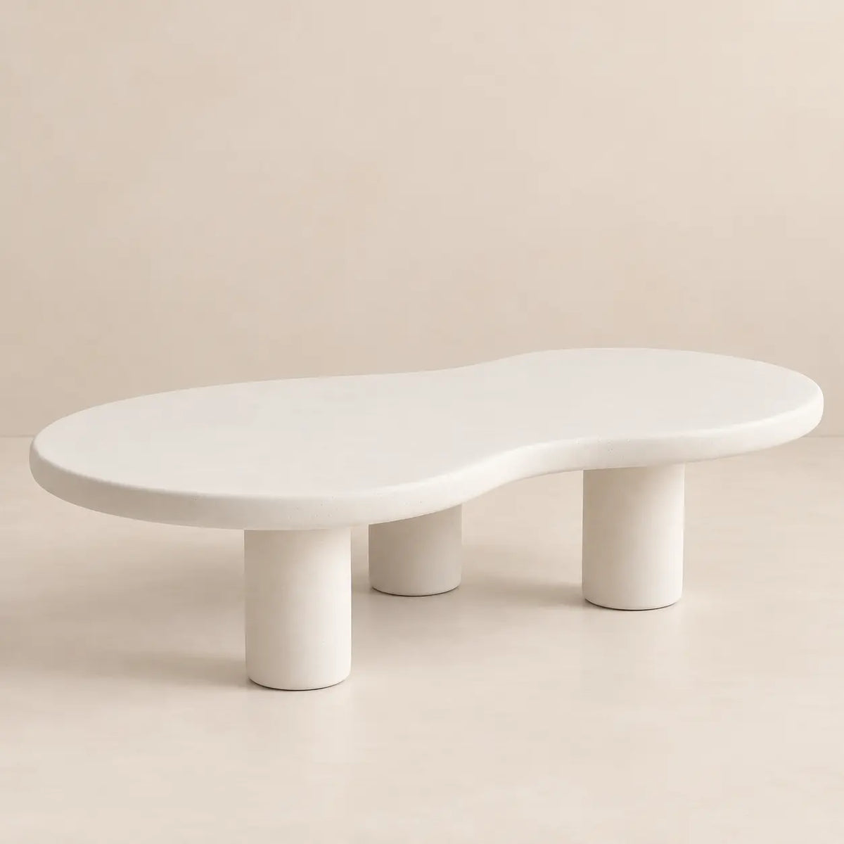 Table Basse Asymétrique en Béton Ciré LILA - 100 à 135 cm hawali-home