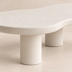 Table basse béton ciré artisanale LILA fabriquée à la main au Maroc