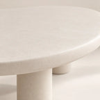 Table basse organique LILA en béton ciré, 100 ou 135 cm – Hawali Home
