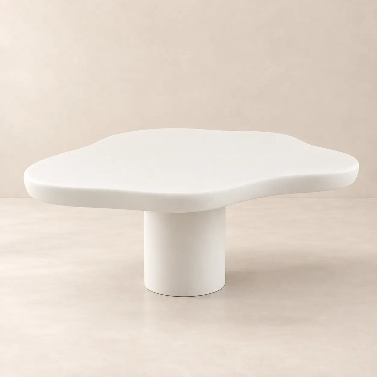 Table Basse Asymétrique en Béton Ciré PURE - De 70 à 100 cm Hawali Home