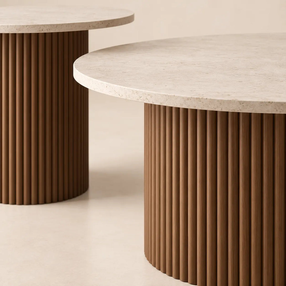 Table Basse Gigogne Duo ELENA - 80 x 40 cm | 45 x 50 cm Hawali Home