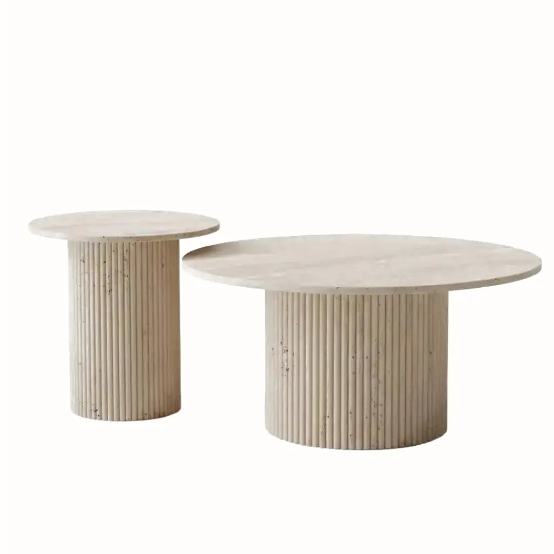 Table Basse Gigogne Duo MARY - 80 x 40 cm | 45 x 50 cm Hawali Home