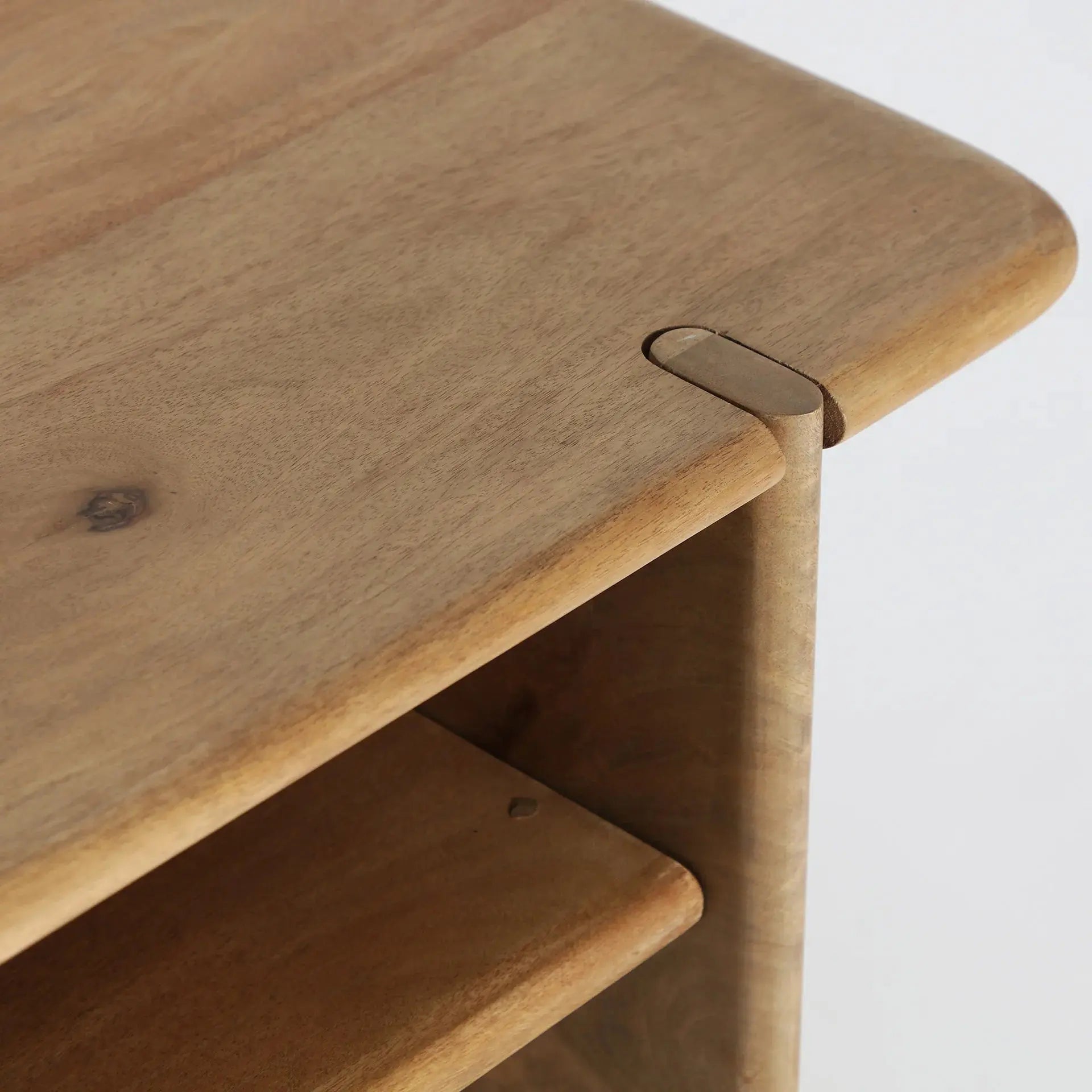 Table Basse Rectangulaire en Bois de Manguier Brun Clair GAILLAC - 120 x 60 cm KODU