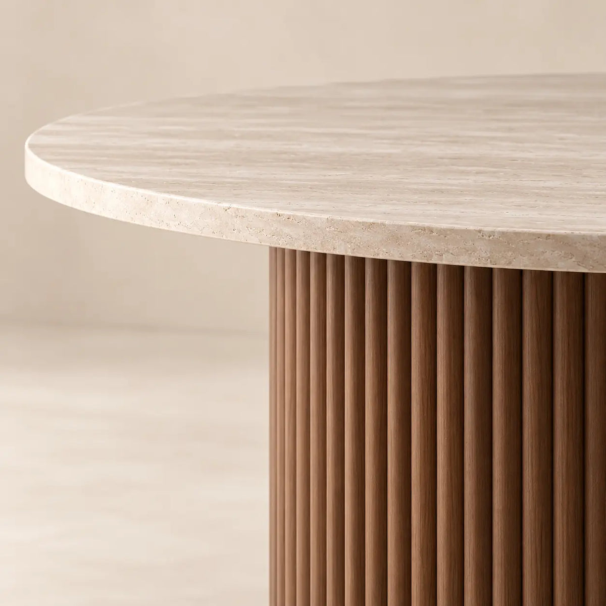Table Basse Ronde ELENA - 80 x 40 cm Hawali Home