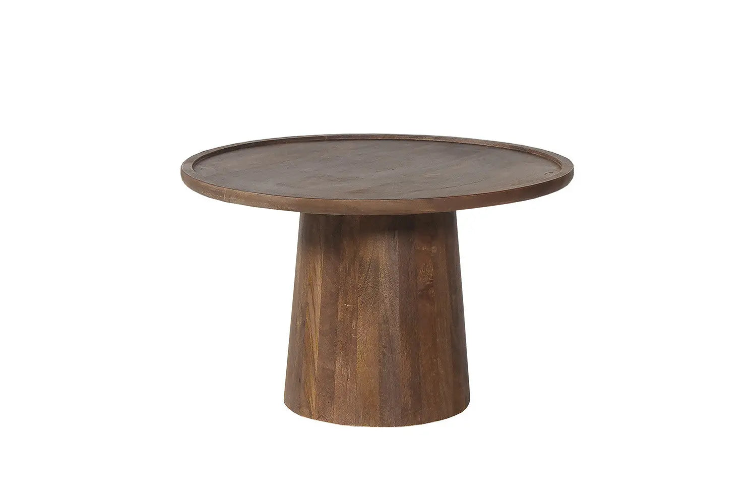 Table Basse Ronde en Bois Manguier AMAYA - 65x45 cm Rousseau