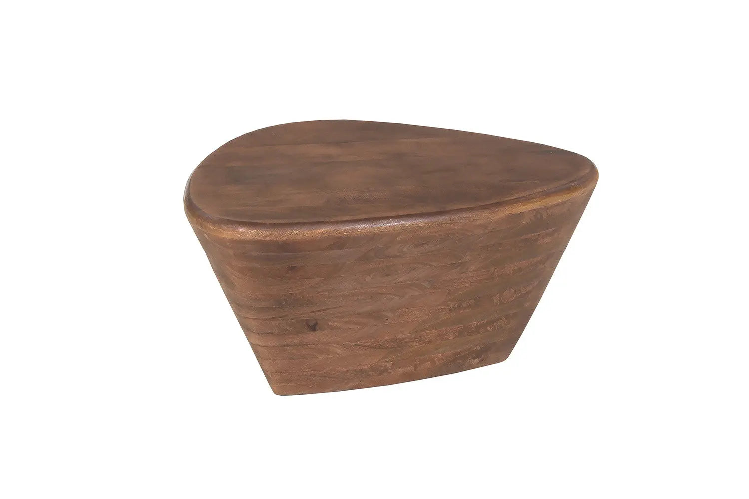 Table Basse Ronde en Bois de Manguier MILA - 70 cm Rousseau