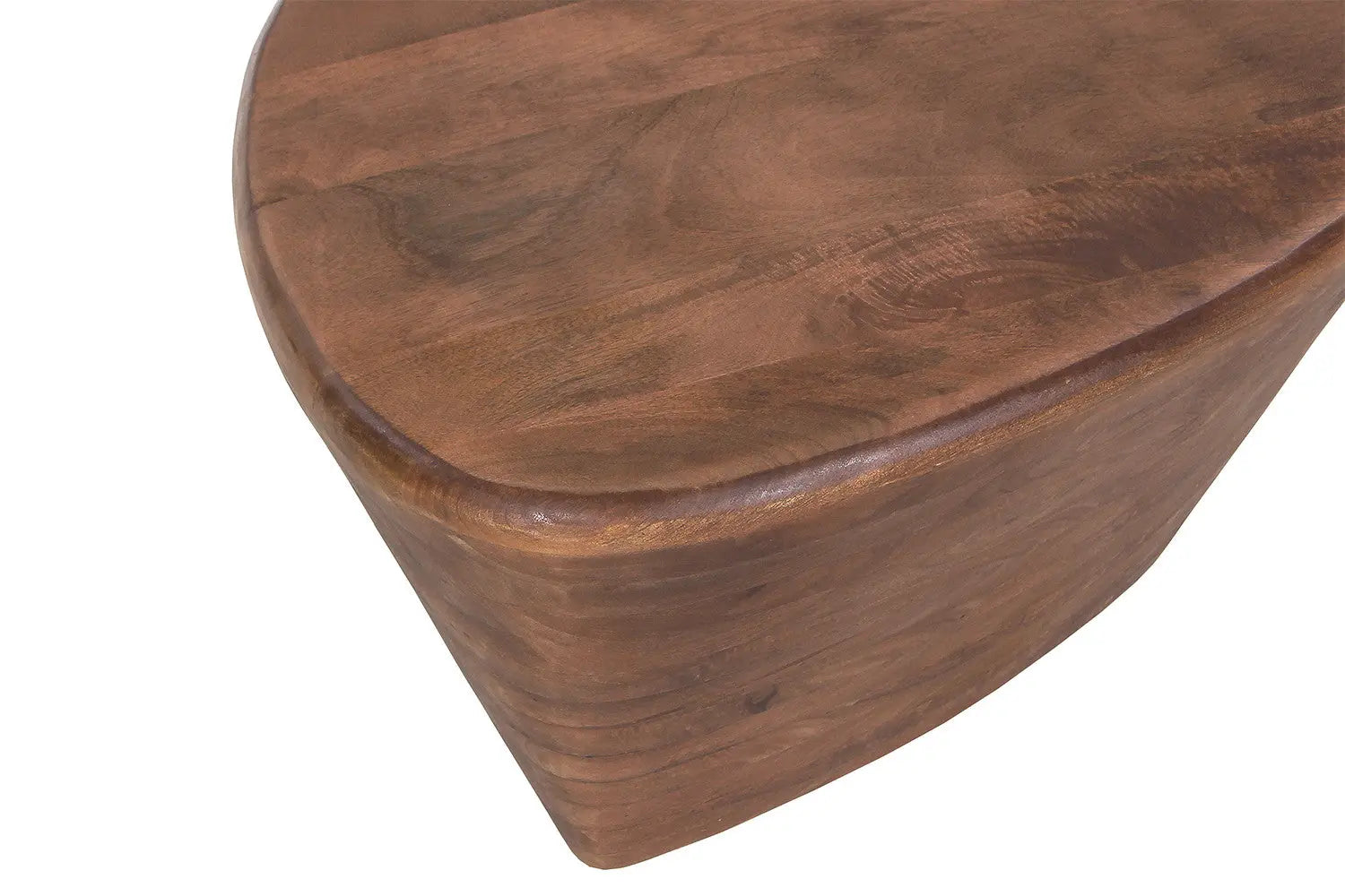 Table Basse Ronde en Bois de Manguier MILA - 70 cm Rousseau