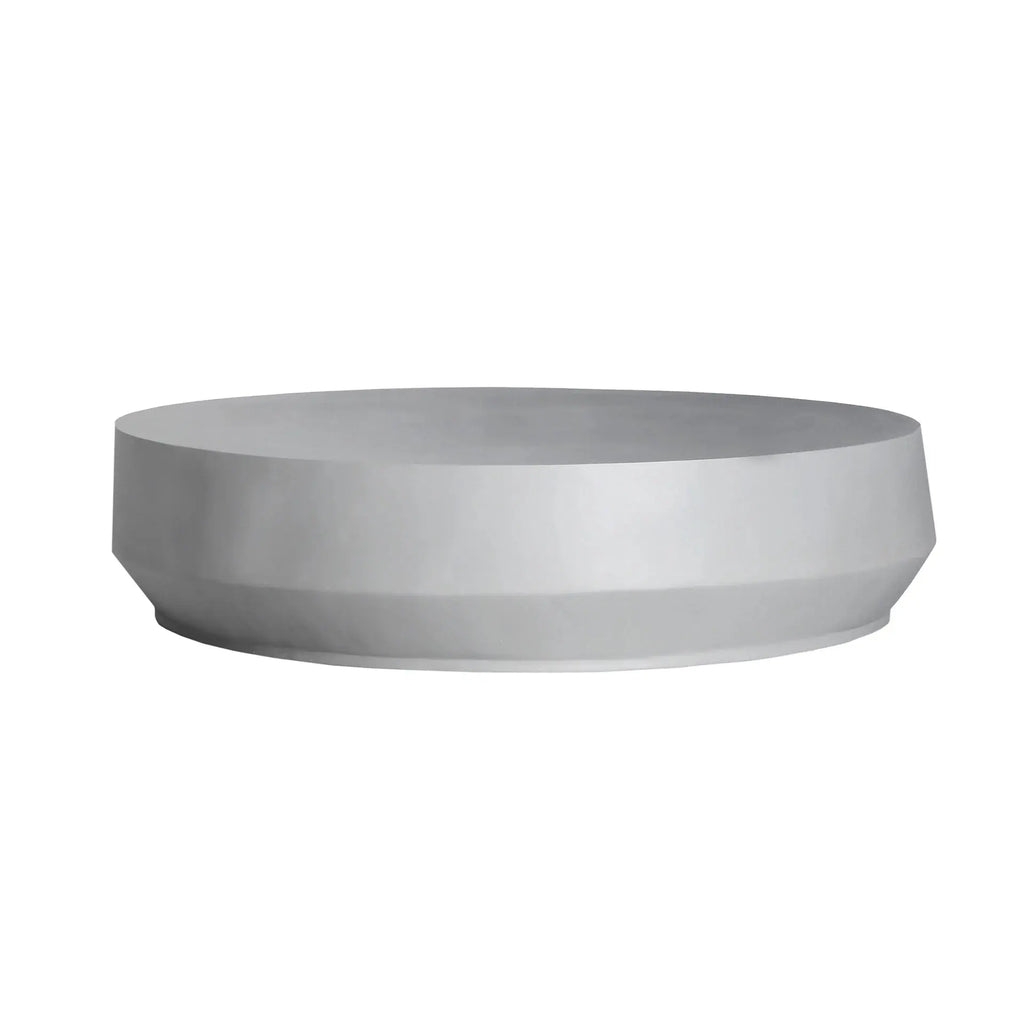 Table Basse de Salon en Béton Armé Gris LOCHES - 88 cm KODU
