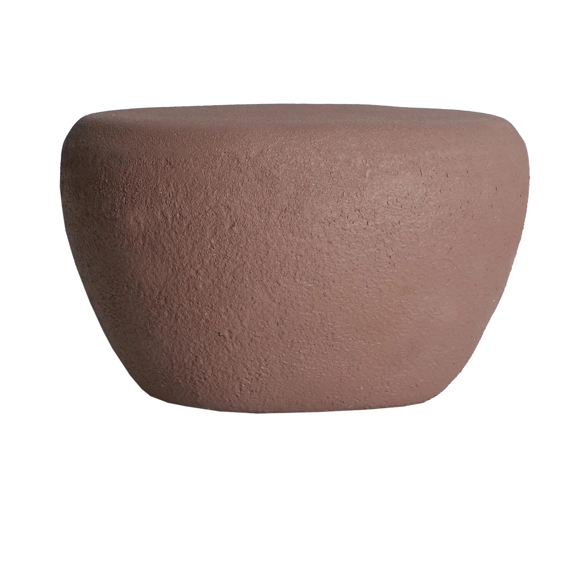 Table Basse de Salon en Béton Armé Marron THOUARS - 67,5 x 60 cm KODU