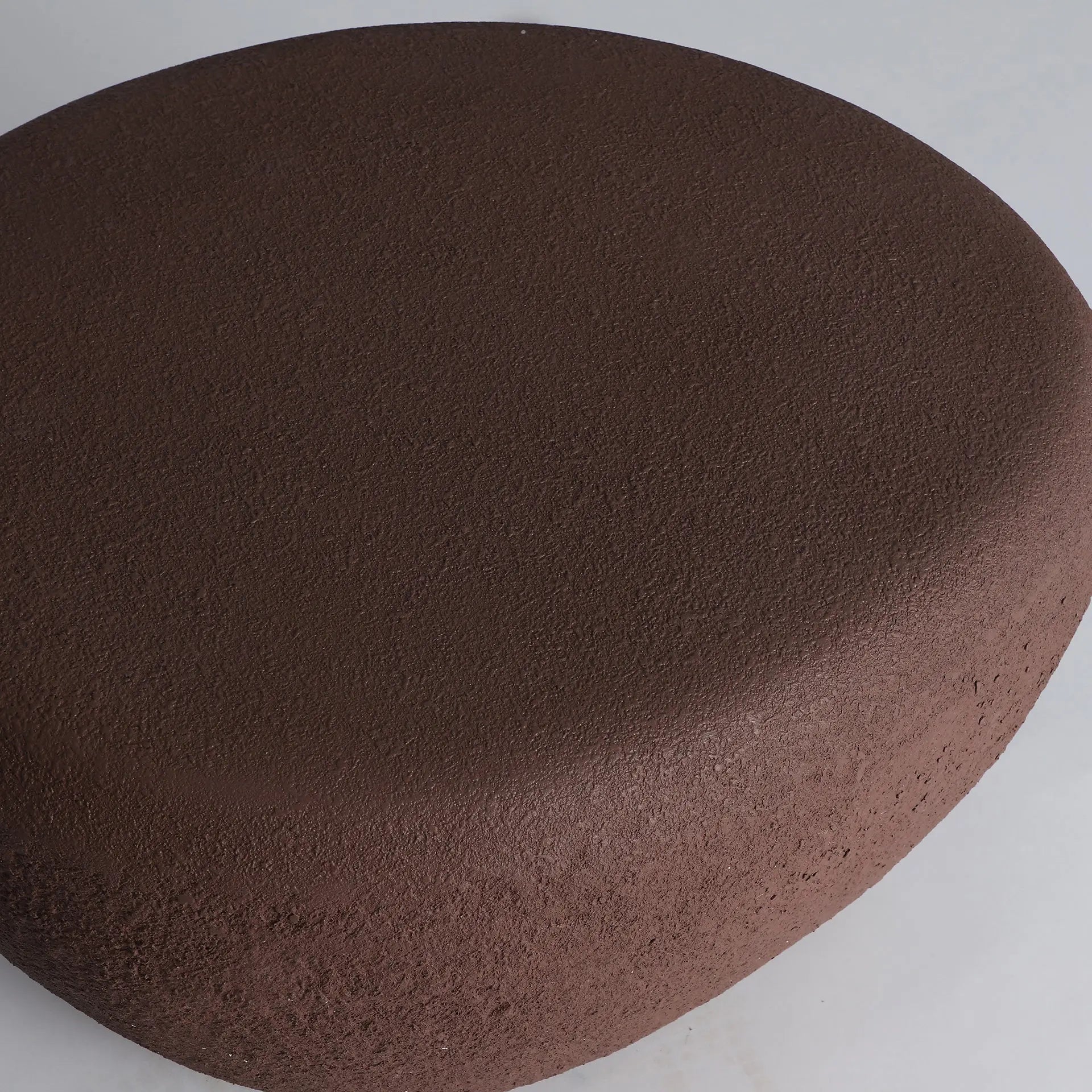 Table Basse de Salon en Béton Armé Marron THOUARS - 67,5 x 60 cm KODU